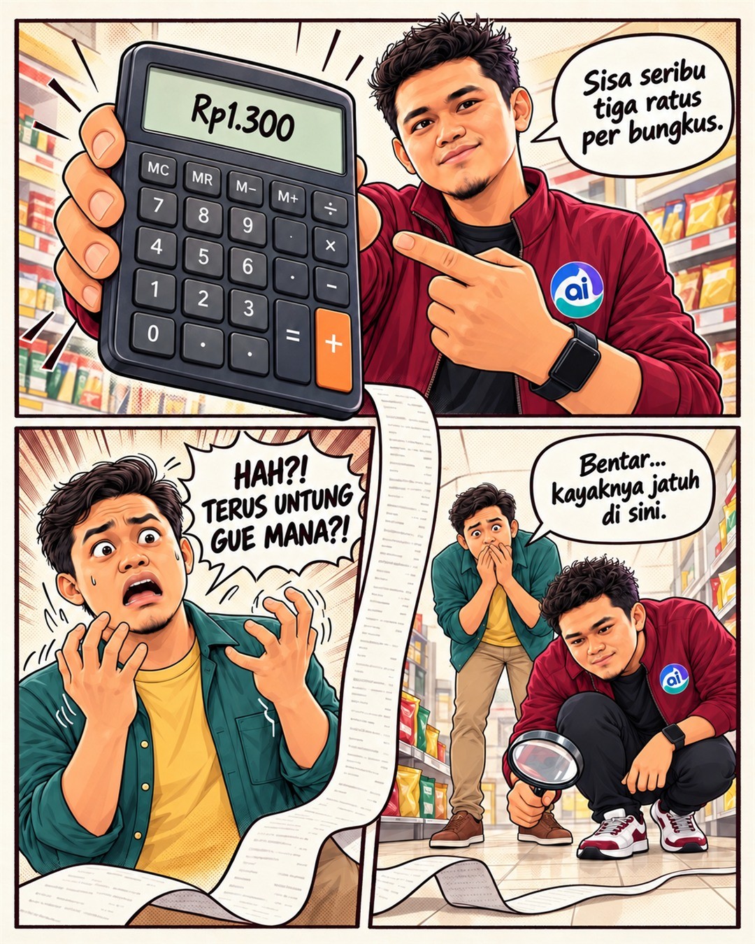 Komik Kemendag Dampingi Ribuan UMKM. Panduan Persiapan Produk Sebelum Masuk Ritel Modern, slide 4 dari 5