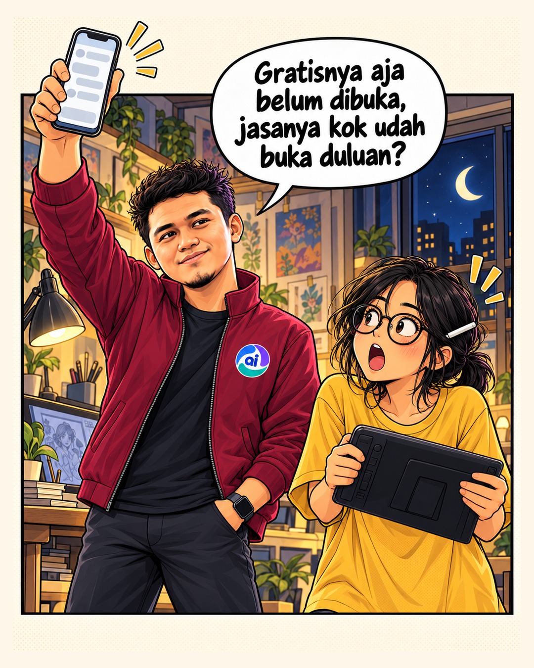 Komik Pencatatan Hak Cipta Akan Gratis: Siapkan Daftar Aset Kreatif Anda, slide 4 dari 5